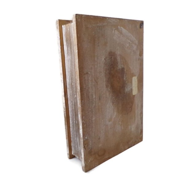 Carved Wooden Bible Box Holder Keepsake Box Hinged Lid   3108 - Picture 3 of 10